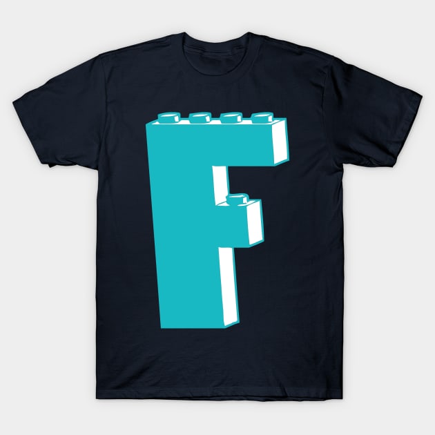 THE LETTER F, Customize My Minifig T-Shirt by ChilleeW